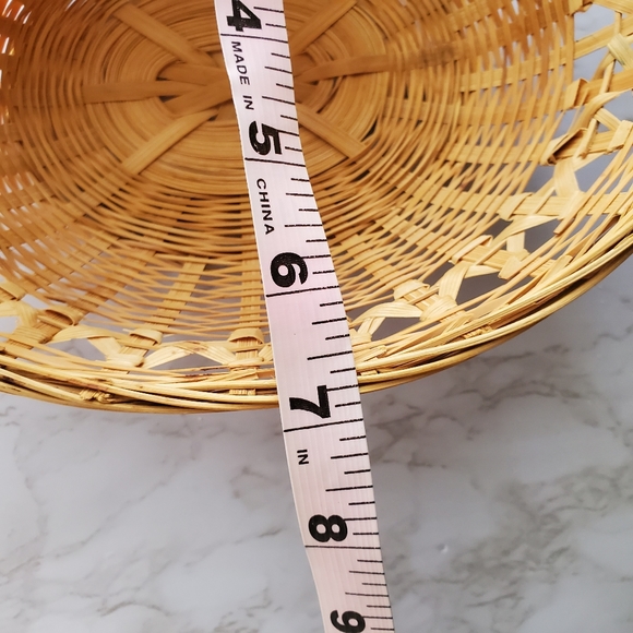 Boho Oval Wicker Basket for Basket Wall - Picture 5 of 6